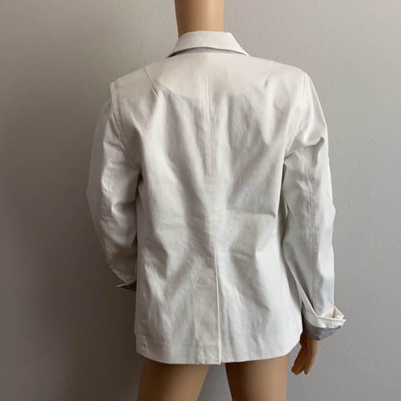 Anthropologie military style white jacket size 6 - Picture 9 of 17